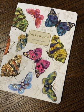 3 for $15 Bruno Visconti Soft Touch Butterflies on White Journal A5 NEW